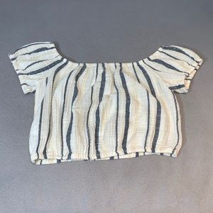 off the shoulder crop top